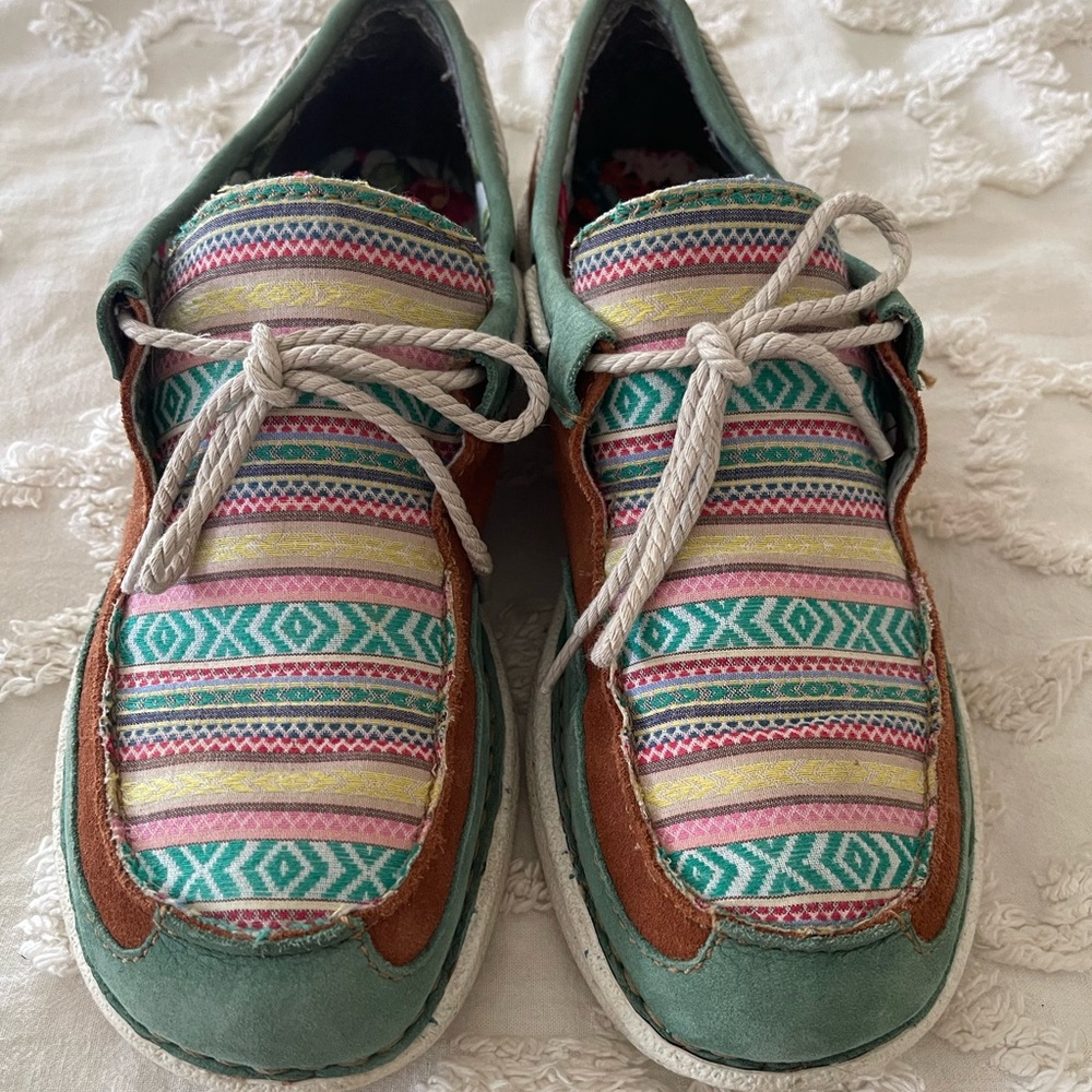 Justin Boots Multicolor Patterned Women's Shoes